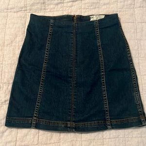 Denim Free People mini skirt